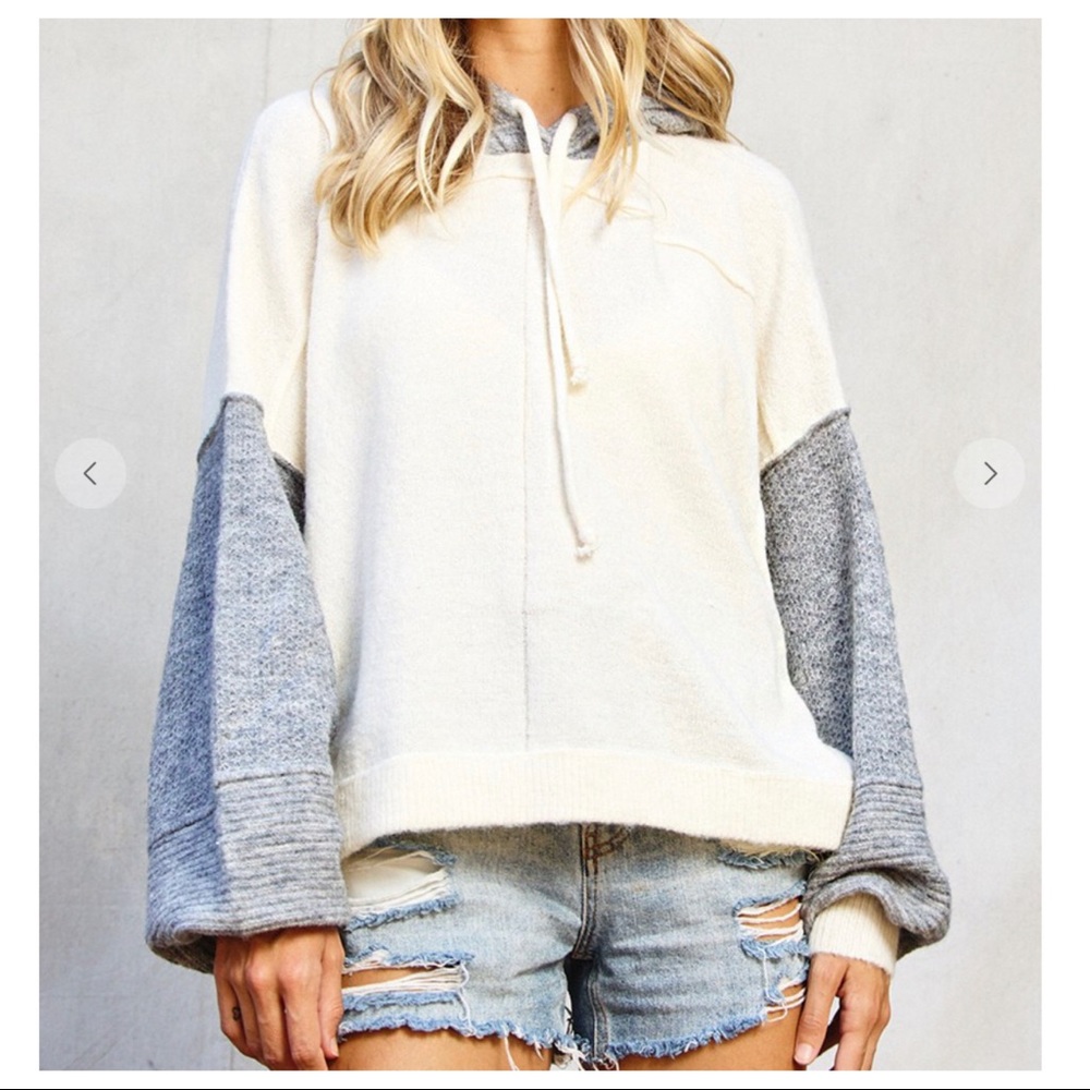 ✨LAST ONE✨Colorblock sweater/sweatshirt hoodie - Picture 3 of 8